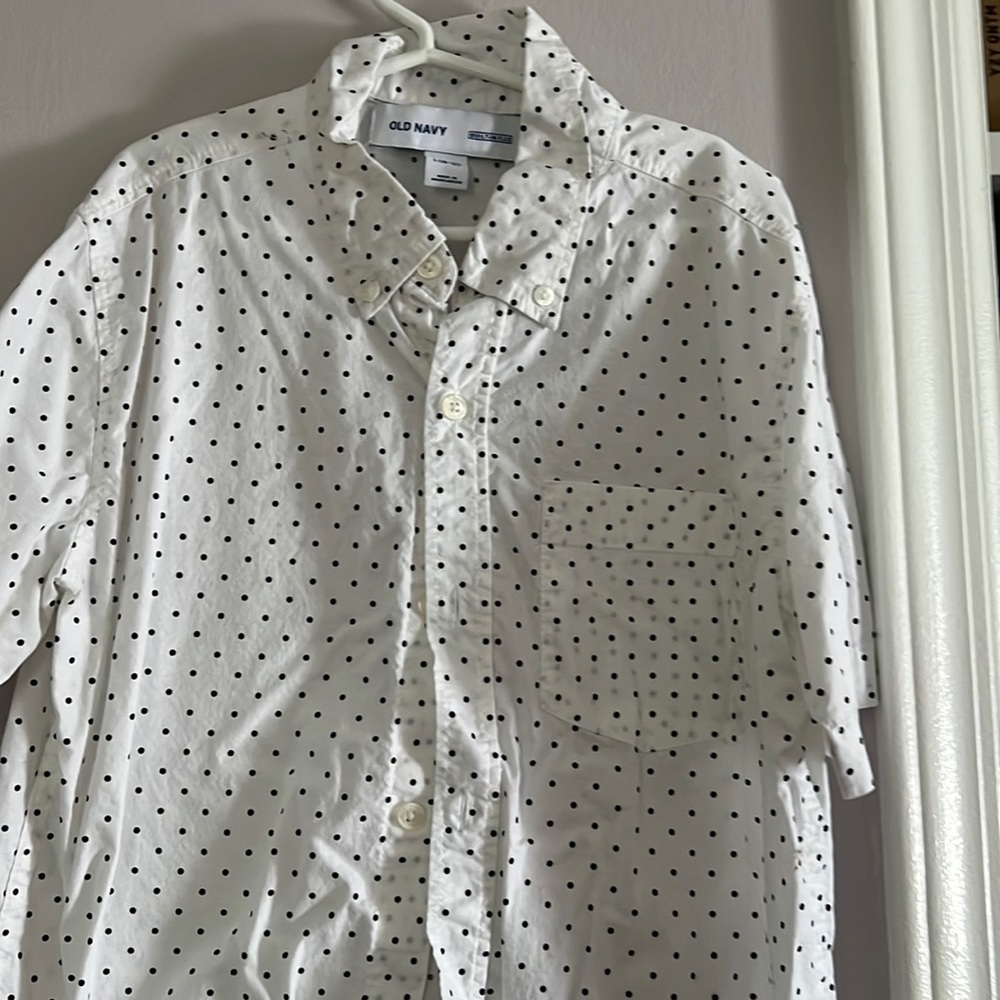 Boys use button down shirt